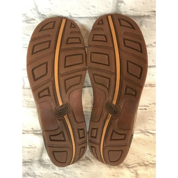 CHACO CLARA Tan Nubuck Flats Slip On Shoes Buckle Womens 8.5 (g1f) - Picture 7 of 10